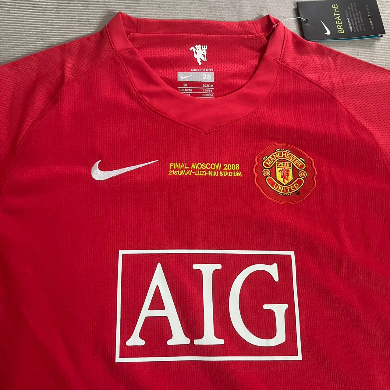 Cristiano Ronaldo Manchester United 2008 Finale Kinder Heimtrikot