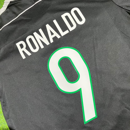 Tenue de football rétro Ronaldo Nazario Brésil noir