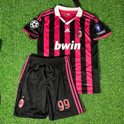 Ronaldo Nazário 99 – AC Mailand 2009 2011 Retro Kinder-Trikot-Set – | Kindertrikot | Maillot Enfant | Kindertrui Fußballtrikot