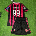 Ronaldo Nazário 99 – AC Milan 2009 2011 Retro Kids Kit Set – | Kindertrikot | Maillot Enfant | Kindertrui Soccer Shirt
