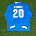 Ronaldo Nazário Brasilien WM 1994 Blau Langarm Retro Fußballtrikot