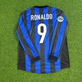 Ronaldo El Fenomeno R9 - Inter 1998 1999 Retro Trikot Maillot Maglia Fußballtrikot
