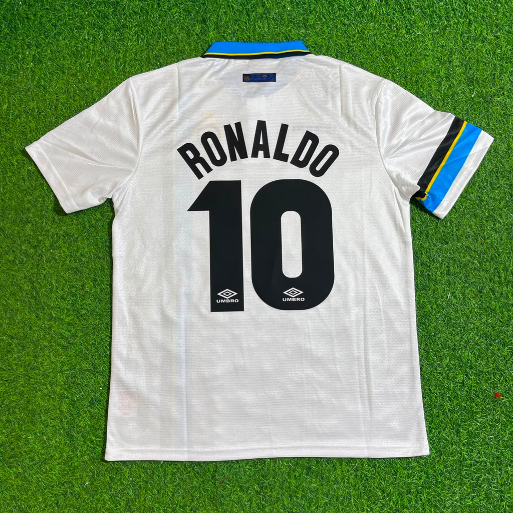 Ronaldo Nazario Inter 1997-1998 Auswärts Retro-Fußballtrikot