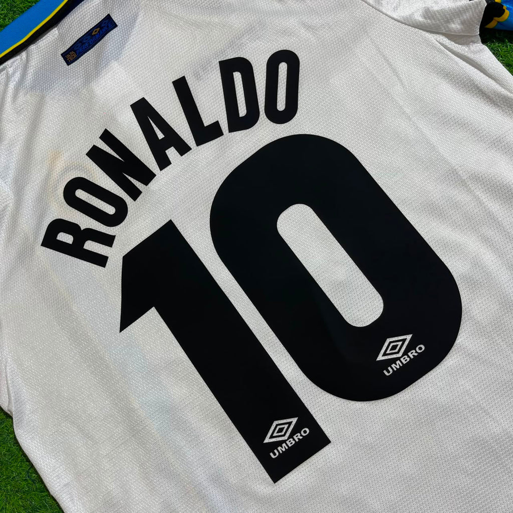 Ronaldo Nazario Inter 1997-1998 Auswärts Retro-Fußballtrikot