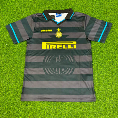 Maillot de football rétro Ronaldo Nazario Inter 1997 1998