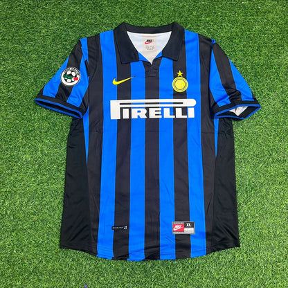 Ronaldo Nazario El Fenomeno R9 - Inter Retro Jersey Trikot Maillot Maglia Soccer Shirt