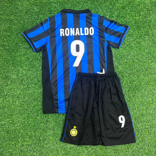 Ronaldo Nazario El Fenomeno R9 - Inter Retro Kids Football Jersey