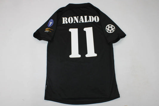 Ronaldo Nazario #11 Real Madrid 2002-2003 Away Black Retro Jersey