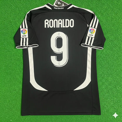 Ronaldo Nazario Real Madrid 2006-2007 Black Jersey Soccer Shirt