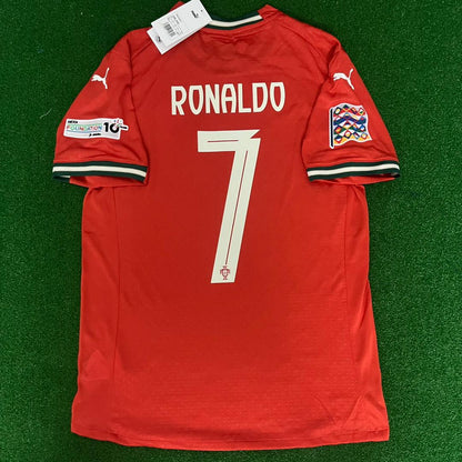 Cristiano Ronaldo Portugal UEFA Nations League Winner Red Jersey Trikot Maillot Soccer Shirt