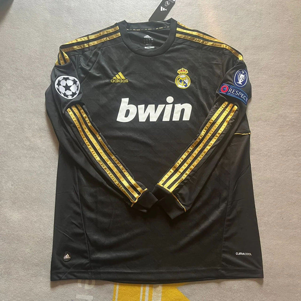 Cristiano Ronaldo 7 - Real Madrid 2011-2012 Champions League Langarm-Trikot Fußballtrikot