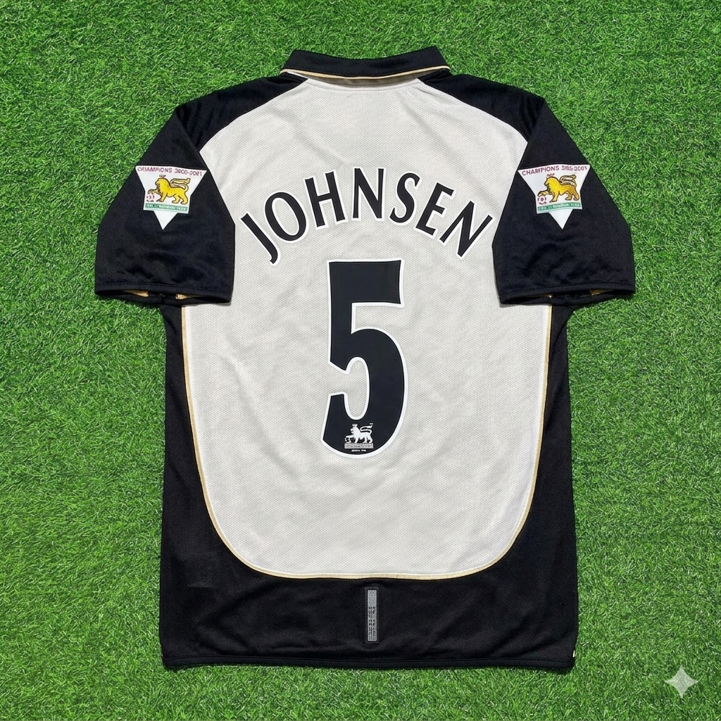Ronny Johnsen #5 Manchester United 2001-2002 Wende-Retro-Trikot