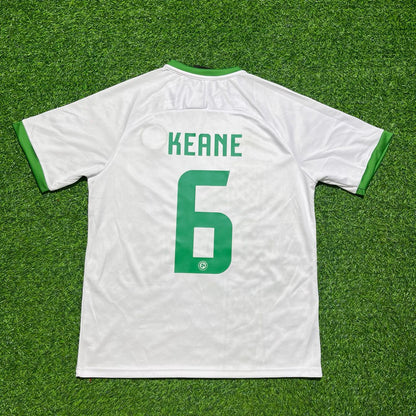 Roy Keane 6- Ireland Vintage Special Edition White Football Jersey Kit