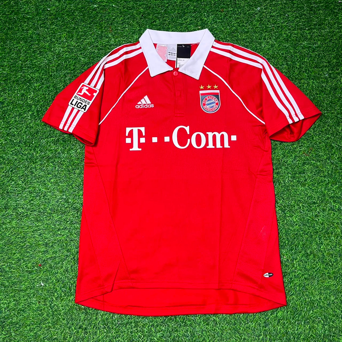 FC Bayern München 2005/06 Bundesliga Rotes Retro-Heimtrikot – Mehmet Scholl