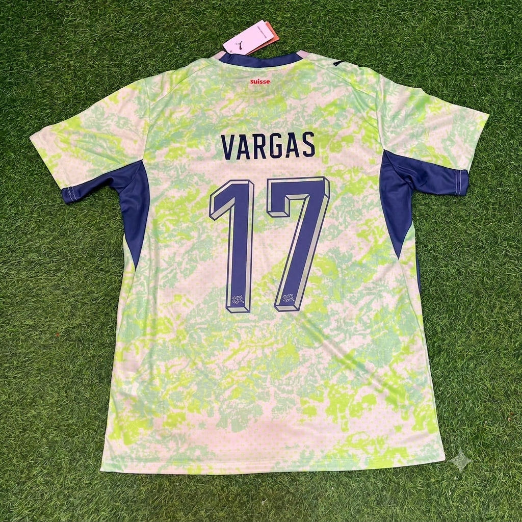 Ruben Vargas #17 Suisse Maillot Extérieur Coupe du Monde 2026
