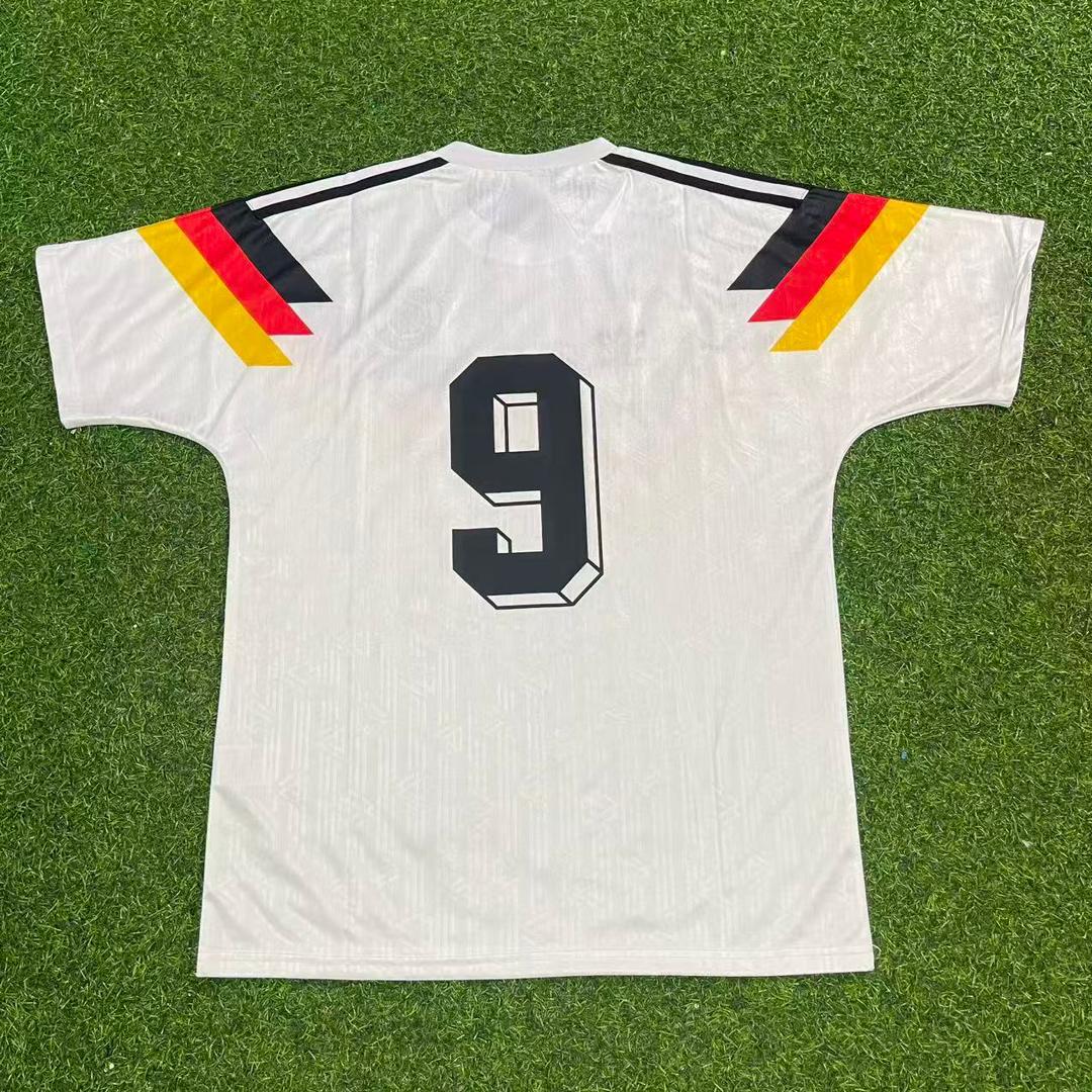 Rudi Völler Allemagne Deutschland 1990 Coupe du Monde Maillot Rétro de Football