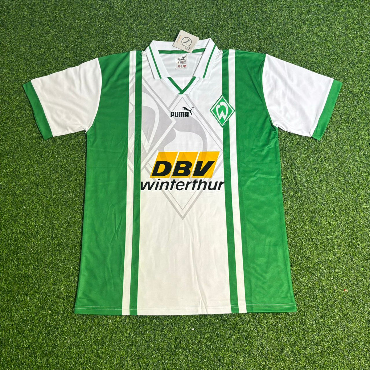 Conjunto de camiseta de fútbol retro de Rudi Völler y el Werder Bremen