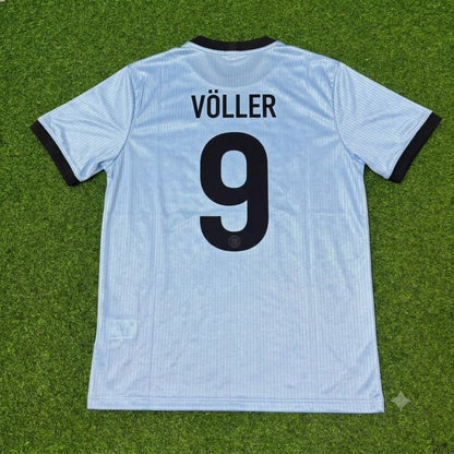 Rudi Völler Germany 125th Year Special Clear Blue Retro Football Jersey