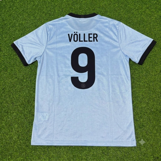 Rudi Völler Germany 125th Year Special Clear Blue Retro Football Jersey