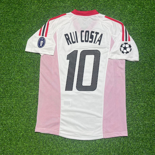 Rui Costa AC Mailand 2003 Champions League Finale Old Trafford Weiß Retro Trikot Maglia Maillot