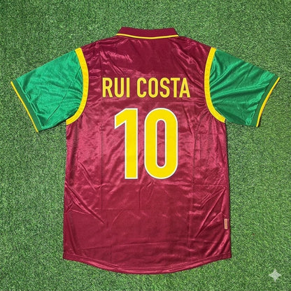 Rui Costa #10 Portugal 1998 Weltmeisterschaft Retro Trikot