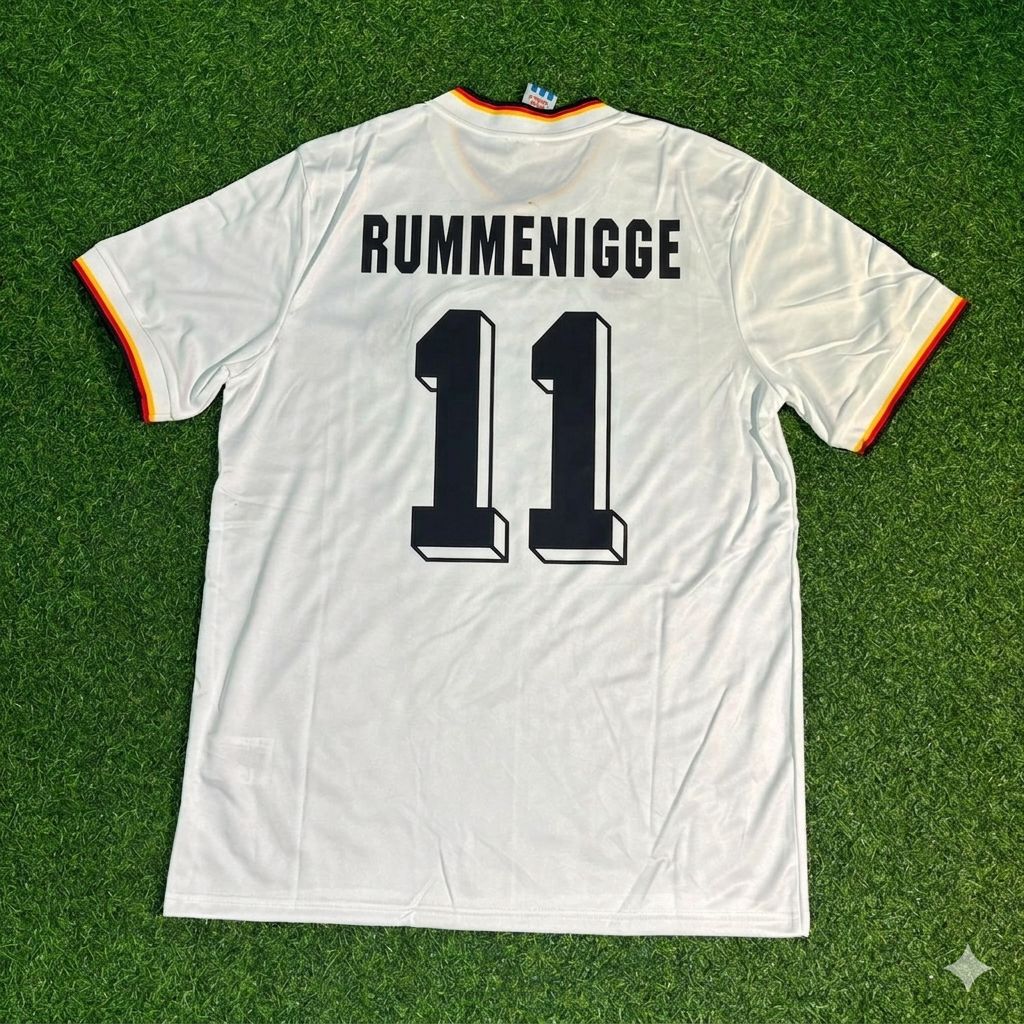 Karl-Heinz Rummenigge #11 Deutschland 1986 Weltmeisterschaft Retro Trikot Weiß
