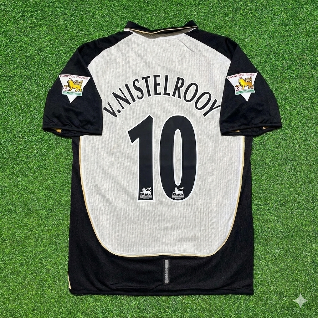 Ruud van Nistelrooy #10 Manchester United 2001-2002 Wende-Retro-Trikot