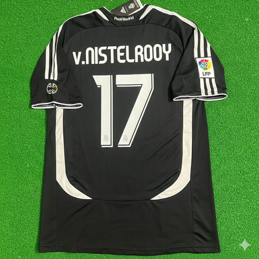 Ruud Van Nistelrooy Real Madrid 2006-2007 Black Jersey Soccer Shirt