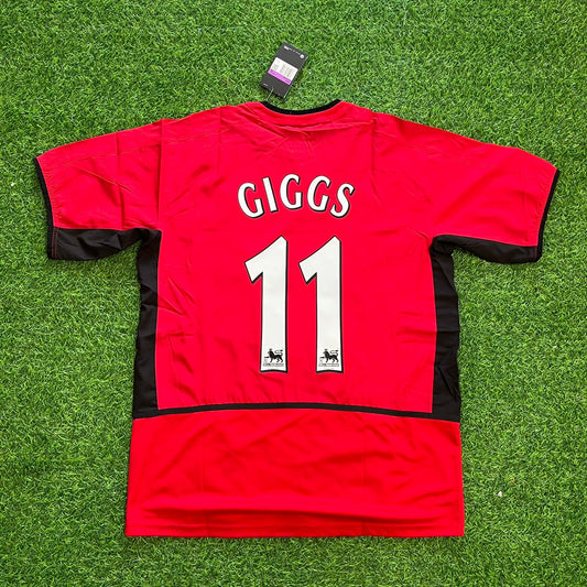 Maillot de football rétro rouge Ryan Giggs Manchester United 2002/2004