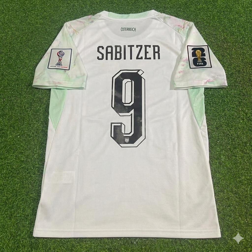 Maillot de football Marcel Sabitzer Autriche Blanc Coupe du Monde 2026