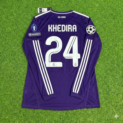 Sami Khedira 24- Real Madrid 2010/2011 Purple Long Sleeve Football Jersey