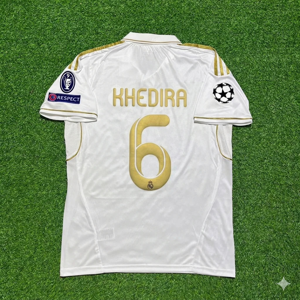 Sami Khedira #6 Real Madrid 2011-2012 Jersey Soccer Shirt Trikot