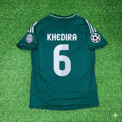 Sami Khedira #6 Real Madrid 2012-2013 Champions League Green Jersey Soccer Shirt