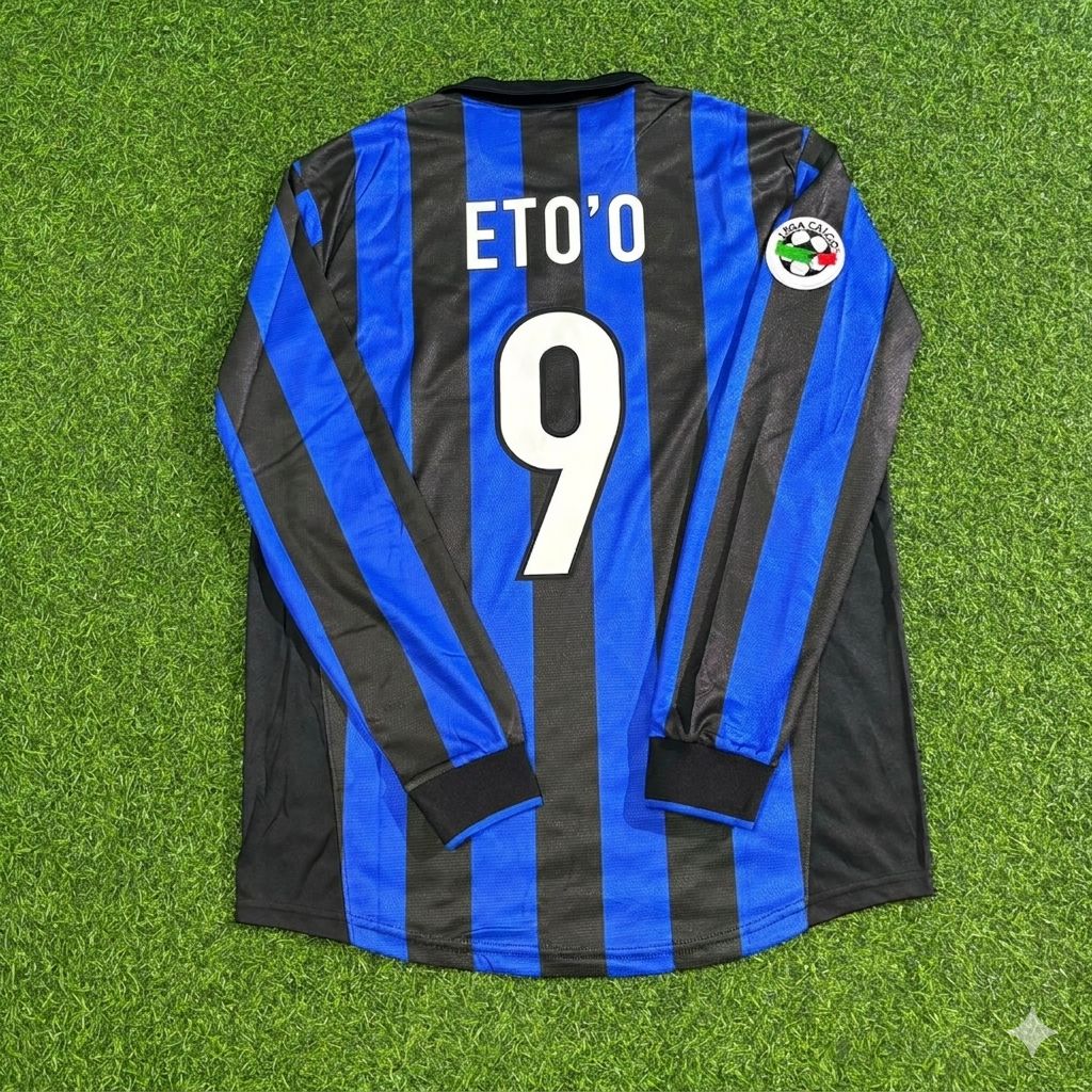 Samuel Eto'o - Inter Retro Trikot Jersey Maillot Maglia Soccer Shirt