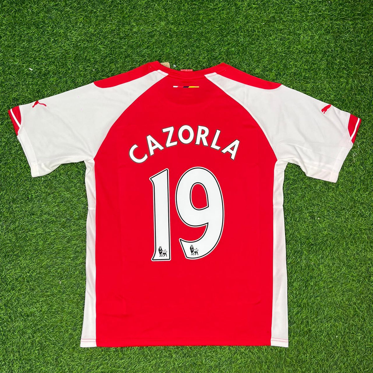 Santi Cazorla Arsenal 2014-2015 Home Football Jersey Kit