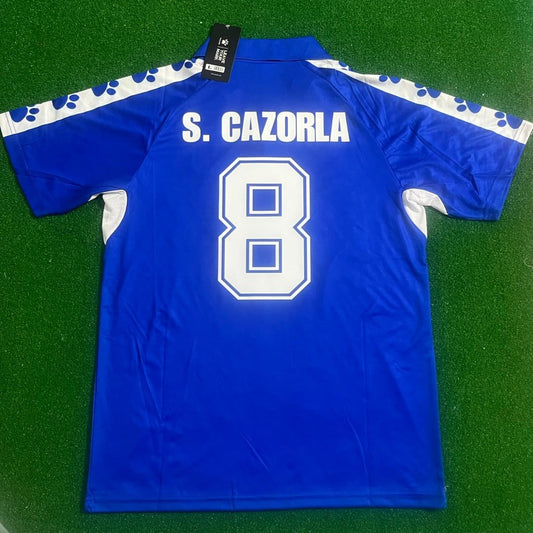 Santi Cazorla 8 – Real Oviedo Retro Kit Jersey – | Trikot | Maillot | Camiseta Soccer Shirt
