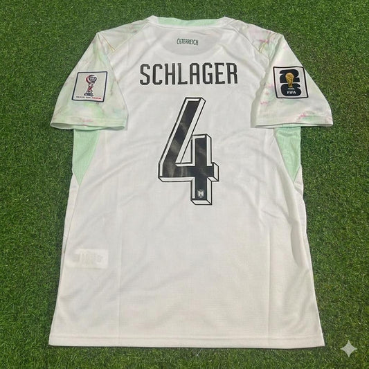 Xaver Schlager Österreich Weißes Fußballtrikot zur WM 2026