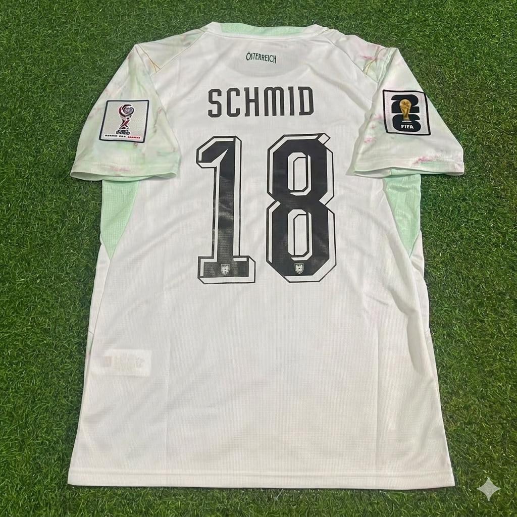 Romano Schmid Austria White 2026 World Cup Football Jersey