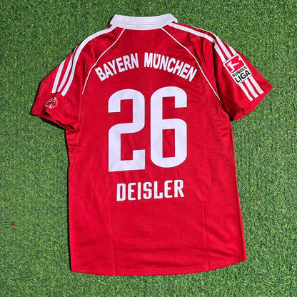 Sebastian Deisler FC Bayern München 2005/06 Bundesliga Rotes Retro-Heimtrikot