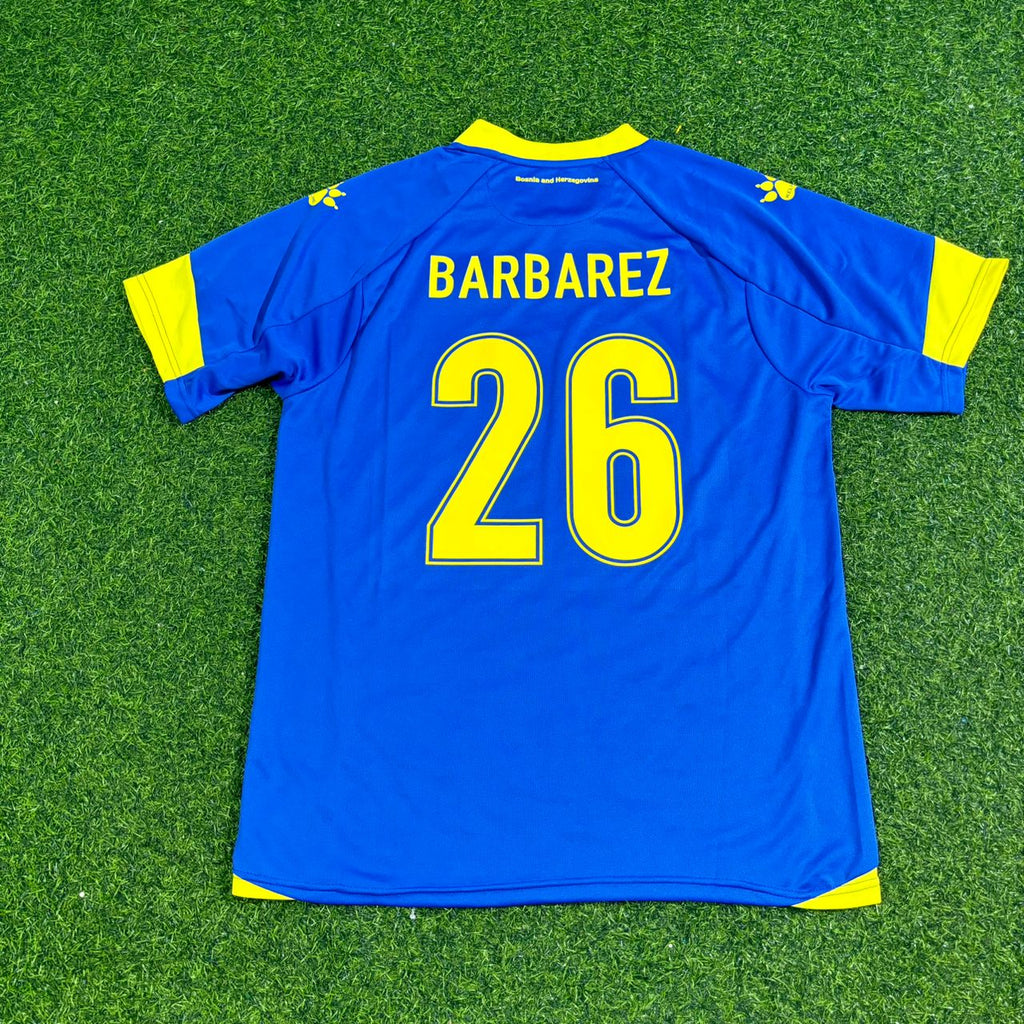 Sergej Barbarez Bosnien und Herzegowina Blaues Fußballtrikot