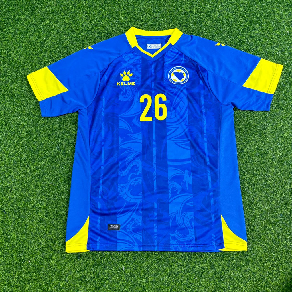 Sergej Barbarez Bosnien und Herzegowina Blaues Fußballtrikot