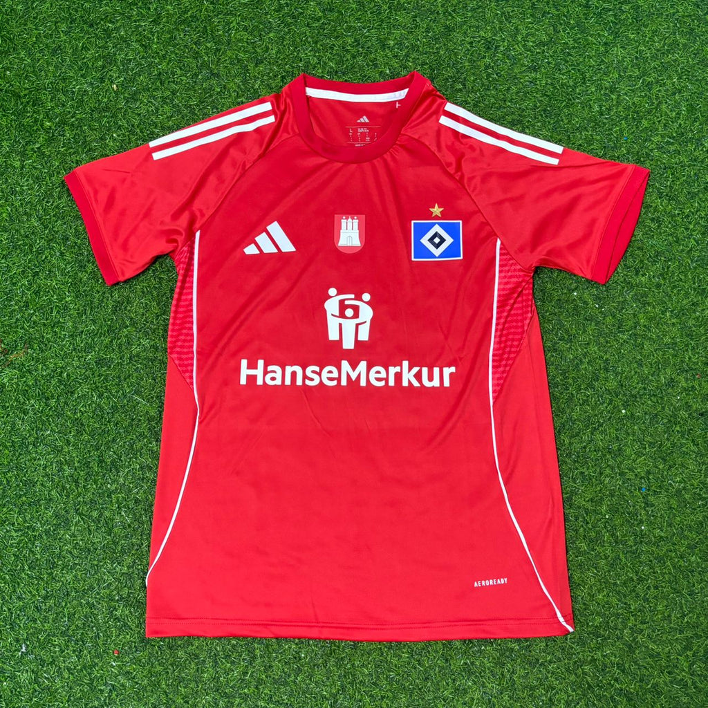 Sergej Barbarez Hamburger SV Red Retro Football Jersey