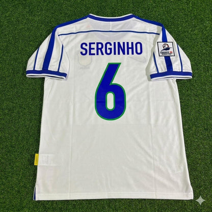 Serginho #6 Brasilien 1998 WM Retro Fußballtrikot