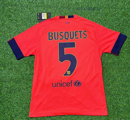 Sergio Busquets 5 – Barcelona 2014 Retro-Trikot der Saison