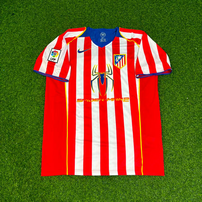 Sergio Kun Aguero #10 Atletico Madrid SpiderMan Retro Football Jersey