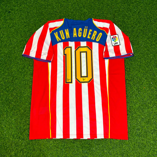 Sergio Kun Aguero #10 Atletico Madrid SpiderMan Retro Football Jersey