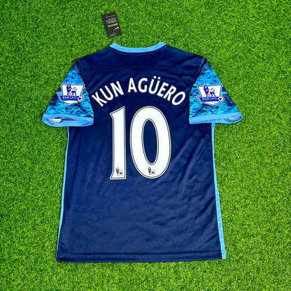 Sergio Kun Aguero 10- Manchester City 2016 2017 Season Retro Trikot