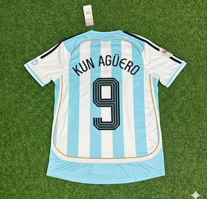 Sergio Kun Agüero Argentinien Retro Fußballtrikot Trikot Trikot Trikot
