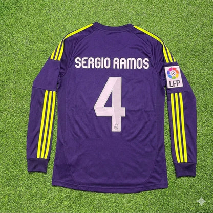 Sergio Ramos 4- Real 2012/2013 Away Long Sleeve Football Jersey