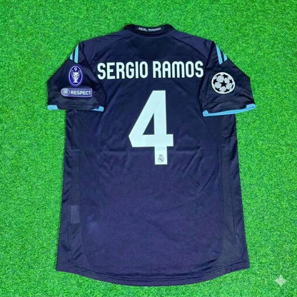 Sergio Ramos 4- Real Madrid 2009/2010 Away Retro Football Jersey Kit